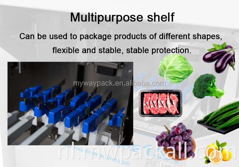 Bakafdichtingsfilmkaartverpakkingsmachine/ automatische plastic stretchfilm Voedsel Cling Wikkelmachine